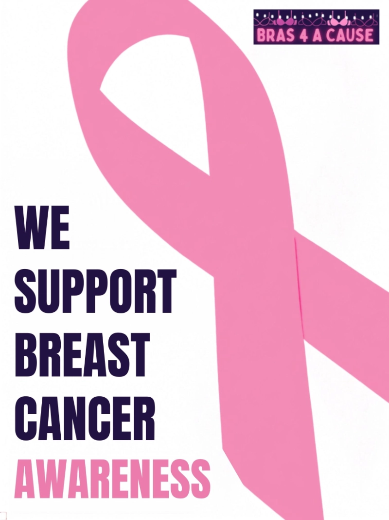 Bras 4 a Cause — We Support Breast Cancer Awareness - Pink breast cancer awareness ribbon