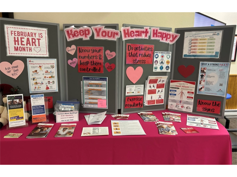 photo of Keep Your Heart Happy table display